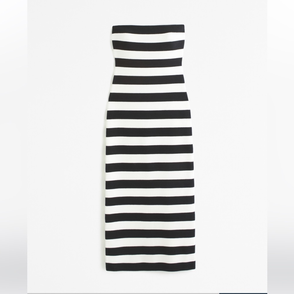 Abercrombie & Fitch Black and White Striped Dress